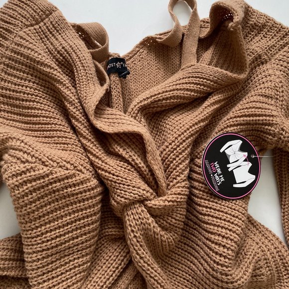 NWT Almost Famous reversible twist knit oversized sweater - Picture 6 of 8